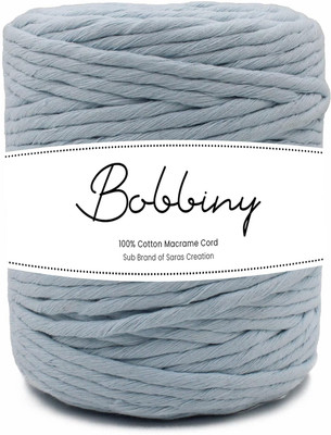 Bobbiny 4MM 50 Meter Single Strand Cotton Macrame Cord Thread for Macrame DIY