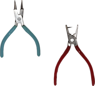 Crafts Haveli Jewellery Making Tool Kit Combo Set of Round Nose & Punch Plier
