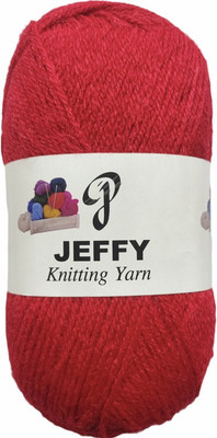 JEFFY Rosemary Red Wool Ball Hand Knitting Wool/Yarn,300 gram shade no-15