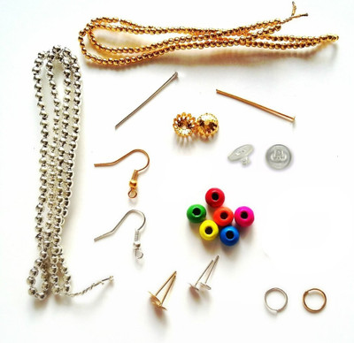 Sharum Crafts Quilling And Jewellery Making Acessories Advanced Kit-Gold & Silver