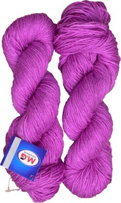 Simi Enterprise Vardhman Brilon Purple Wool Hank Hand knitting wool thread dyed