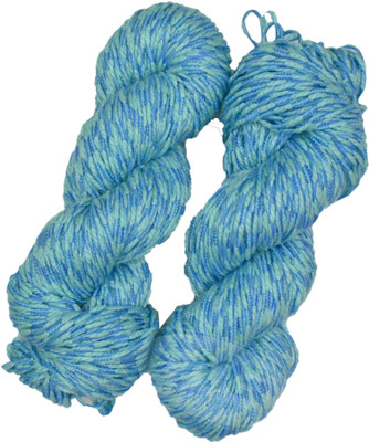 Simi Enterprise VARDHMAN Fantasy Sky Blue 300 gms Wool Hank Hand knitting wool -IB Art-ADBC