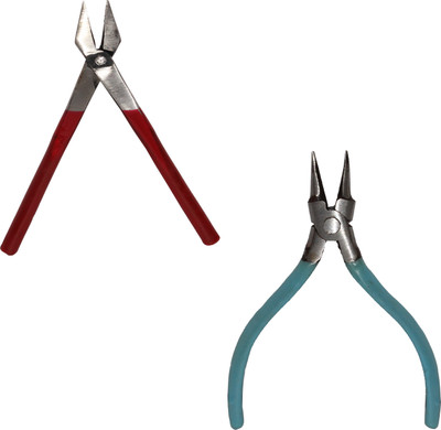 Crafts Haveli Jewellery Making Tool Kit Combo Set of Sandasi Plier & Round Flat Nose