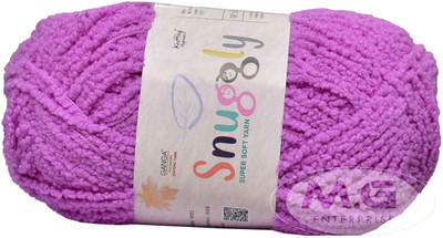 M.G Enterprise GANGA Snuggly Purple 400 gms Wool Ball Hand knitting wool-C Art-AEEG
