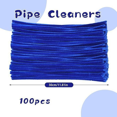 Geek Arts Pipe Cleaner 100 Pcs for Hobby Crafts, Scrapbooking, DIY Accessory