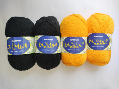vardhman knitting yarn VARDHMAN BLUEBELL YARN-pack of 4 balls (each ball 100 gm)