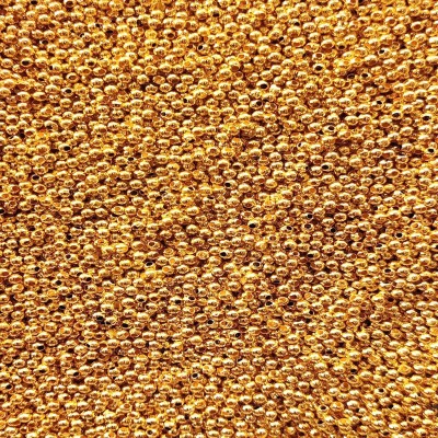 Airtick (Pack of 400 Gm) 3mm Golden Moti Ball Pearl Bead DIY Craft Decoration Material