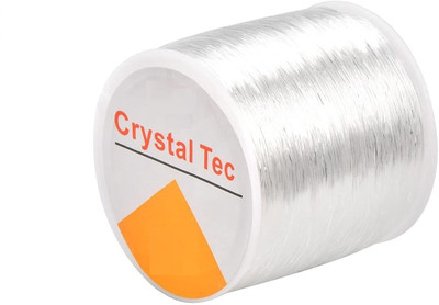 Rarehaunt Crystal Elastic Transparent Thread for Beading Jewellery & Craft 0.6mm, 1 Pc