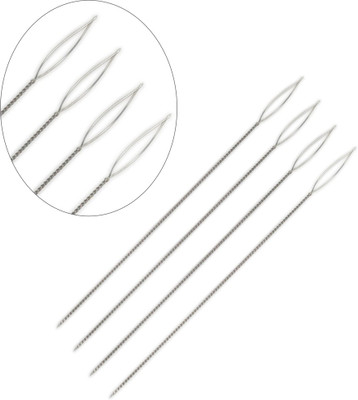 Luxuro Extra Fine Round Beeding Needles (Length 5”, Diameter 0.24”) Set of 4 Pcs