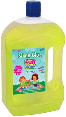 sneki Toy Slime Making Glue for Girls Boys Kids (Yellow- 2 LITERS)