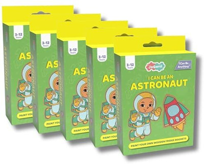 Jogenii I Can Be an Astronaut Mini DIY Kit Color & Design Fridge Magnets pack of 5