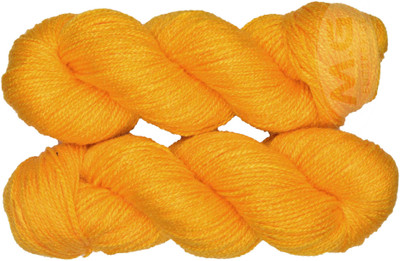 M.G Enterprise Vardhman Rabit Excel Yellow (300 gm) Wool Hank Hand knitting wool Art-FEC