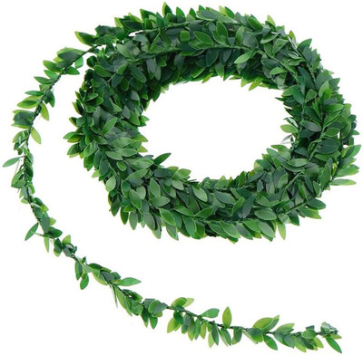 PRANSUNITA Artificial Green Foliage Leaves for DIY Craft & Decoration