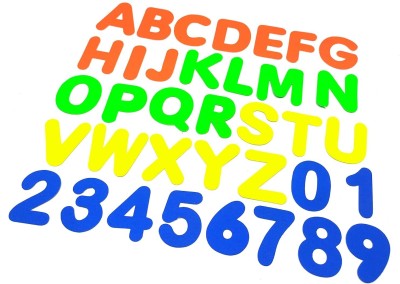 PRANSUNITA Die-Cut Alphabet Letters & Numbers Cutouts Neon Color for Arts Crafts