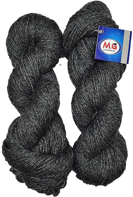 Simi Enterprise Vardhman Brilon Deep Grey Wool Hank Hand knitting wool thread dyed