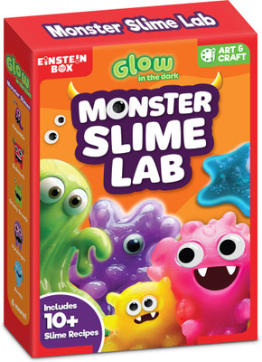 Einstein Box Monster Slime Making Kit for Kids Aged 3 to 10 | DIY, Art and Craft Multicolor
