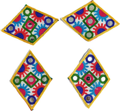 90 Degree Jeans Denim Aabhla Embroidery Cloth Stitching Patch Sticker Applique Y-Quad-4