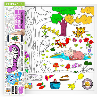 Inkmeo Find the Hidden Object Colouring Roll