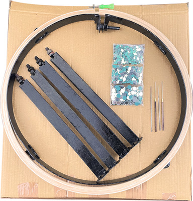 Qroof Aari Work Materials, Maggam 16 inch Aari Stand Beginner’s Small