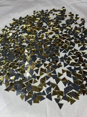 arteneer Triangle shape golden mirror-14 mm size- 330pcs