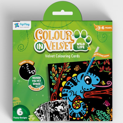 PepPlay Velvet Colouring cards – Wild