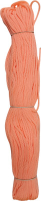 Beadsnpearls Orange Nylon Knot Macrame Thread, Braided Cord for DIY Craft Size -25 Meter,3mm