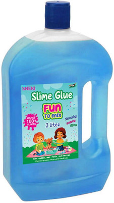 sneki Toy Slime Making Glue for Girls Boys Kids (BLUE- 2 LITERS)