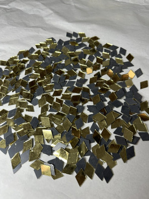 arteneer Kajukatri shape golden mirror-14 mm size- 220pcs