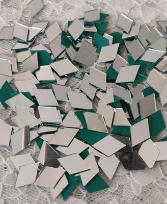ilika9 Regular Shape Mirror for Lippan Art - Diamond - 12*19mm - 100 gms. (320 pcs)