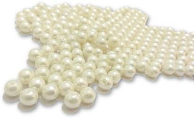 Sharum Crafts Pearls Beads for Craft Jewellery Embroidery Making Purpose Round Shape
