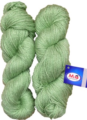 M.G Enterprise Rabit Excel Apple Green (200 gm) Wool Hank Hand knitting wool / Art Craft soft fingering crochet hook yarn, needle knitting yarn thread dyed