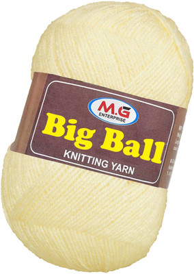 M.G Enterprise Bigboss Cream 400 gms Wool Ball Hand knitting wool- Art-AJD