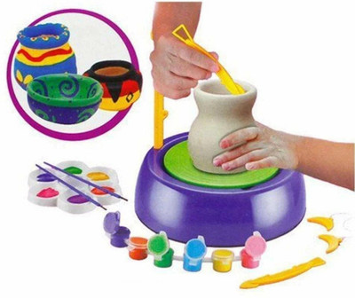 Snm97 Pottery Wheel Clay Pot Making Machine Game with Colors For Kids_129