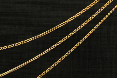 Crafts Haveli Chain for Craft and DIY Making Purpose Gold Plated (1MM, 5 Meter),Metal