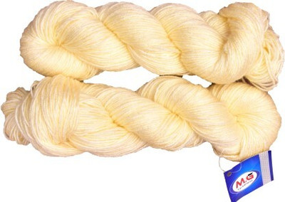 Simi Enterprise Vardhman Brilon Cream Wool Hank Hand knitting wool thread dyed