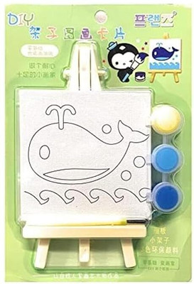 MOREL N-Painting kit with Paints, Brush and Stand Kit for Kids (1 pcs RANDOM)