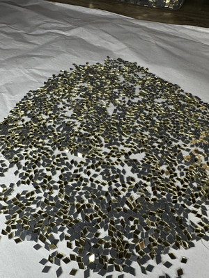 arteneer Kajukatri shape golden mirror-5 mm size- 2200pcs