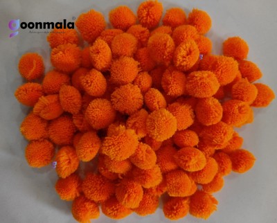 goonmala orange Pom Pom For Crafting