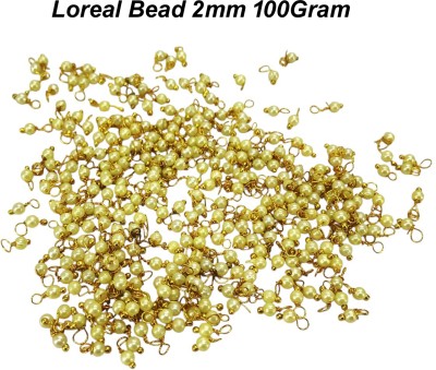 Crafts Haveli Jhumki & Necklace Making Beading, Embroidery, Art&Crafts Loreal Bead 2mm 100Gram