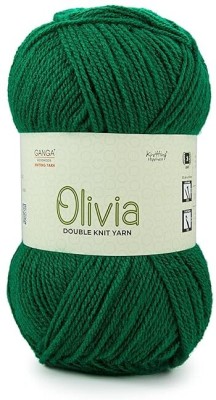 NTGS Ganga Olivia Hand Knitting and Crochet Yarn (Bottle Green) (200gms)