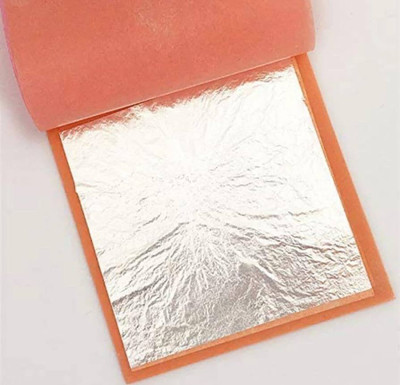 ask vark wala 20 pes silver leaf veg for sweets,decoration cacke.etc AB-16