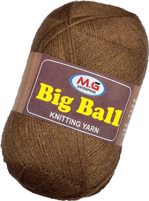 M.G Enterprise Bigboss Choclate Brown 400 gms Wool Ball Hand knitting wool- Art-AAH