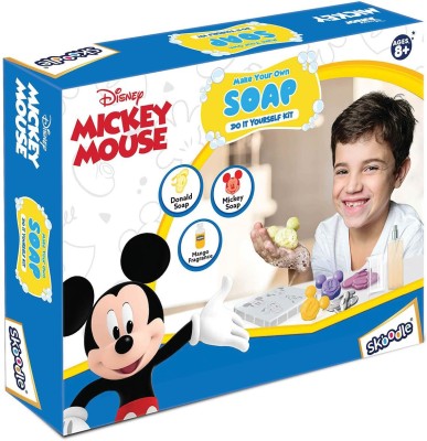 SKOODLE Mickey Mouse Creative Soap Making Kit, DIY Science Activity Kit