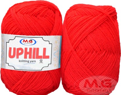 M.G Enterprise Uphill Candy Red 400 gms Wool Hand knitting wool- Art-AFJD