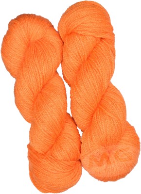 M.G Enterprise Vardhman Rabit Excel Orange (500 gm) Wool Hank Hand knitting wool Art-FCB