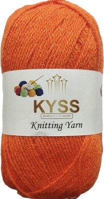 KYSS Rosemary Orange Wool Ball Hand Knitting Wool/Yarn 200 gram shade no-49