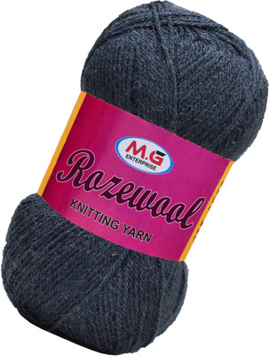 M.G Enterprise Rosewool Mouse Grey 300 gms Wool Ball Hand knitting wool- Art-FIB