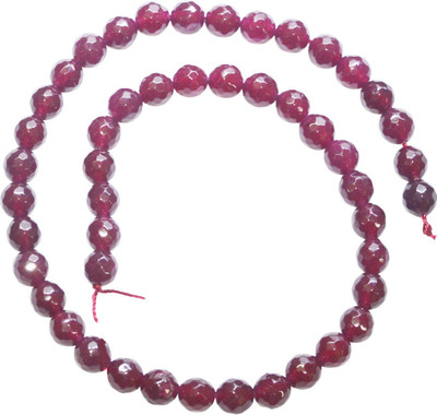 Scorpion 8mm Red Colour Dyed Quartz Faceted Round Shaped Beads Sold per 15 inch Approx. Strand