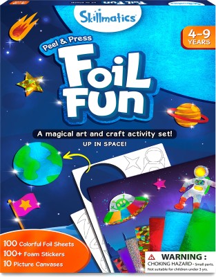 Skillmatics Art & Craft Activity - Foil Fun Space, No Mess Art for Kids Age 4, 5, 6, 7, 8, 9