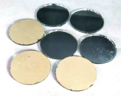 Crafts Haveli 25mm/2.5cm round shape mirror for craft,decoration and embroidery 50pcs